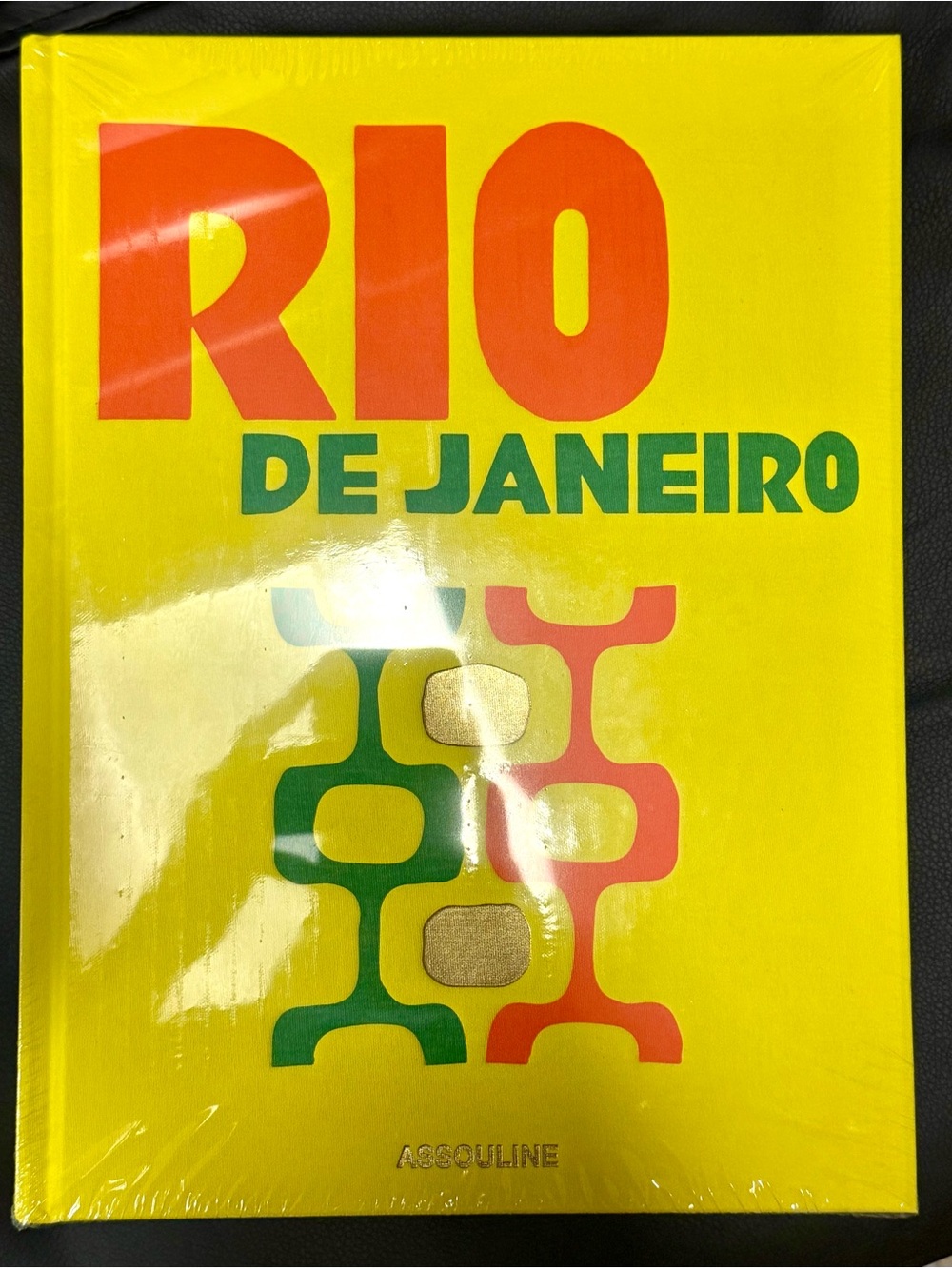 Assouline Bright Yellow Rio de Janeiro Hardcover with Red and Green Accents